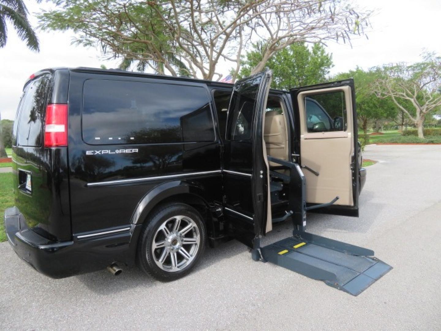 2017 Black /Tan and Brown 2 Tone Chevrolet Express (1GCWGAFG8H1) , located at 4301 Oak Circle #19, Boca Raton, FL, 33431, (954) 561-2499, 26.388861, -80.084038 - You are looking at a Gorgeous 2017 Chevy Express 2500 Explorer Handicap Wheelchair Conversion Van Fully Loaded With: 96K Original Miles, Power Side Entry Doors, VMI Side Entry Wheelchair Lift, 6 Way B and D Transfer Seat, Two Tone Leather Interior, Heated Front Seats, Front Sunroof, Rear Power Foldi - Photo#49